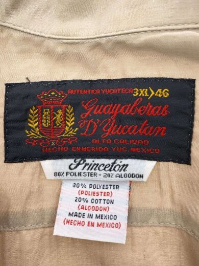 商品画像：guayabera yucateca/半袖シャツ/--/フェイクファー/BRW/無地 3