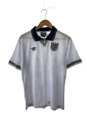 90年イングランド代表/半袖シャツ/M/ポリエステル/WHT