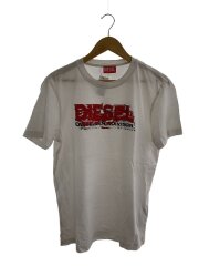 T-DIEGOR-K70/Tシャツ/L/コットン/WHT/プリント/A12498
