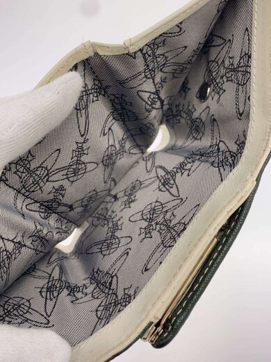 商品画像：3つ折り財布/レザー/GRN/無地/メンズ 6