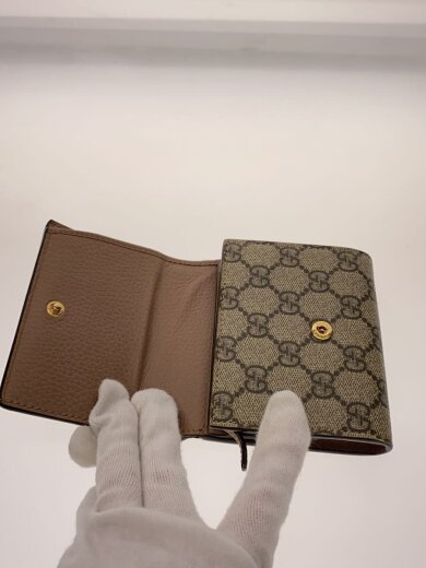 商品画像：2つ折り財布/PVC/BEG/総柄/レディース/598587・2149 3