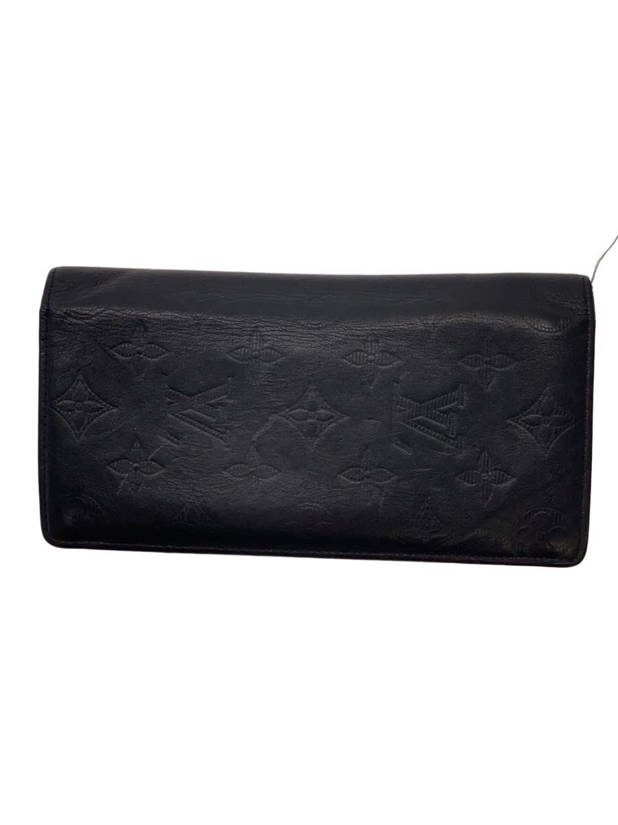 LOUIS VUITTON / ポルト・フォイユ・ブラザ_モノグラム・シャドウ/牛革/BLK/メンズ