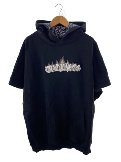 商品画像：ノースリーブパーカー/パーカー/2/コットン/BLK/240107302 1