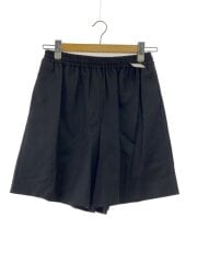 24年モデル/ウォッシャブルウールショートパンツ/BLK/無地/24-030-900-0072-4-0
