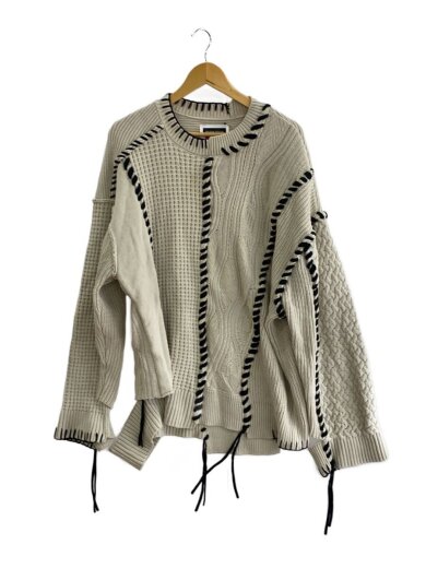 商品画像：ニット・セーター(厚手)/2/コットン/WHT/無地/11231361308// 1