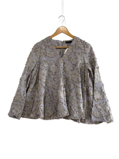 商品画像：オリジナルジャガードボリュームヘムブラウス/長袖ブラウス/FREE/--/PUP 1