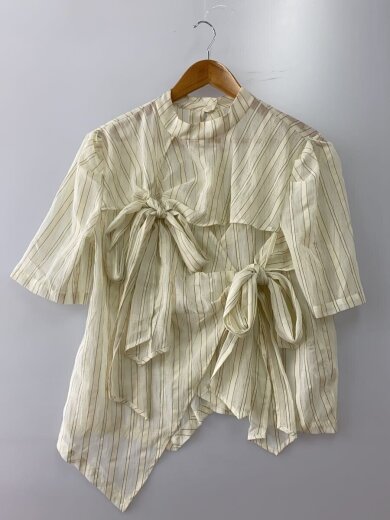 商品画像：25SS/mean blouse/ポリエステル/BEG/ストライプ/HS25FB19-01 1