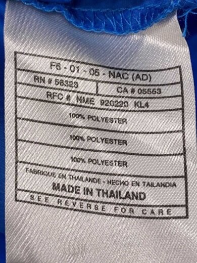 商品画像：ナイロンジャケット/S/ポリエステル/BLU 4