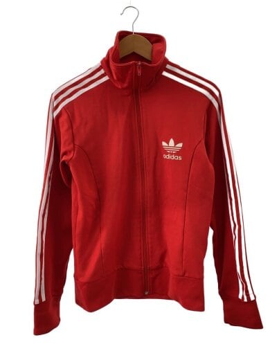 画像：adidasジャージ/L/コットン/RED/無地/9834571