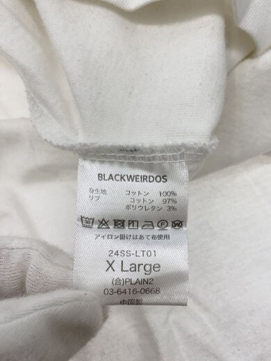 商品画像：長袖Tシャツ/XL/コットン/WHT/プリント/24SS-LT01 4