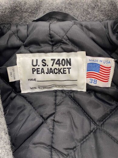 商品画像：ジャケット/38/ウール/GRY/U.S.740N PEA JACKET 3
