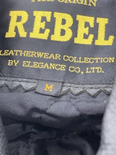 画像：その他ブランドREBEL/ダブルライダースジャケット/M/牛革/BLK3