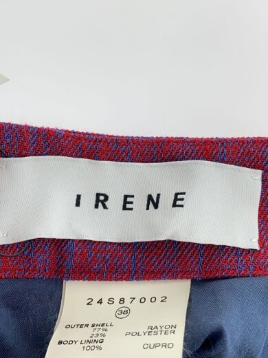 商品画像：Mix Color Fabric Skirt/38/レーヨン/RED/24S87002 4