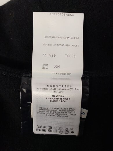 商品画像：MANTELLA/ジャケット/S/ウール/BLK/E20930081885 4