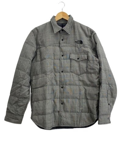 商品画像：ダウンジャケット/L/ウール/GRY/チェック/ND2979N 1