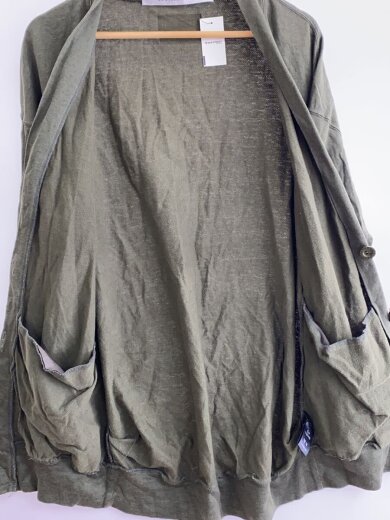 商品画像：カーディガン(薄手)/--/リネン/KHK/6201-188-517-1 4