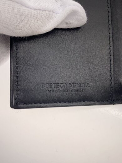 商品画像：3つ折り財布/レザー/BLK/無地/メンズ 3