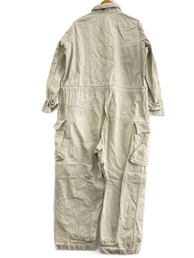 商品画像：オーバーオール/M/コットン/WHT/無地 2