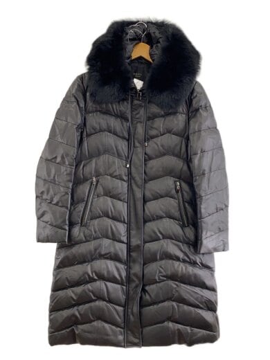 商品画像：ロングダウンジャケット/13/羊革/BLK 1