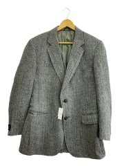 garrison park/テーラードジャケット/--/ウール/BLK/ヘリンボーン