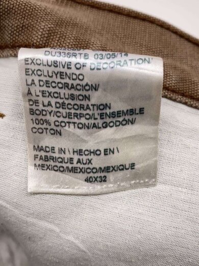 商品画像：ペインターパンツ/40/コットン/BRW/無地 5