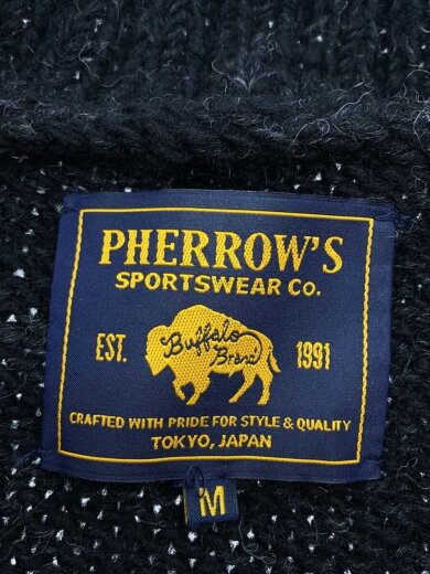 商品画像：カーディガン(厚手)/M/ウール/BLK/無地 3