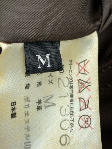 商品画像：コート/M/羊革/BRW/無地 3