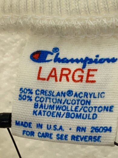 商品画像：スウェット/L/コットン/WHT 3