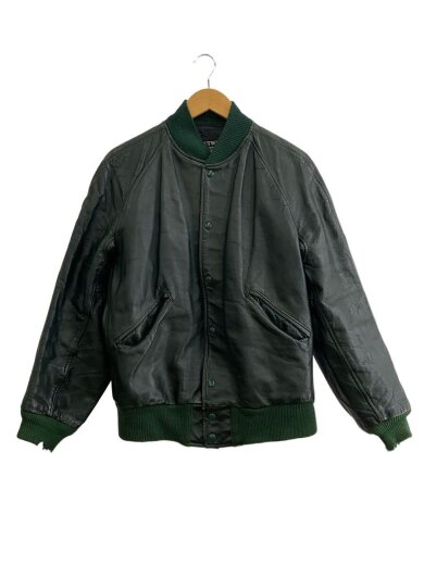 商品画像：80s/レザージャケット・ブルゾン/42/レザー/GRN// 1