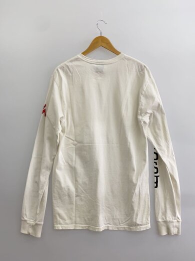 商品画像：Pigment Dyed Jumbo Logo/長袖Tシャツ/M/コットン/WHT 2