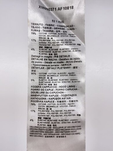 商品画像：ジップパーカー/M/ポリエステル/BLK/XM000371AF10818 4