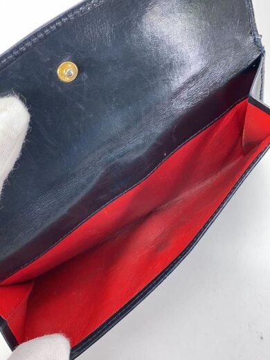 商品画像：2つ折り財布/レザー/NVY/無地/メンズ// 6