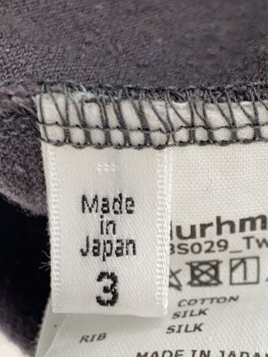 商品画像：7分袖カットソー/3/コットン/GRY/無地/BHS23S029 4