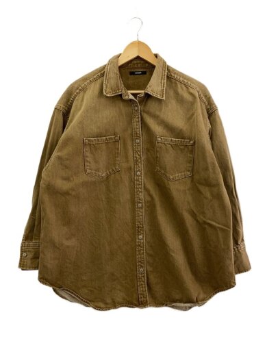商品画像：ライトオンスデニムシャツ/コットン/BRW/25-050-400-9292-4-0// 1