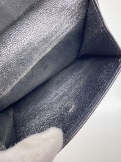 商品画像：3つ折り財布/レザー/BLK/メンズ 5