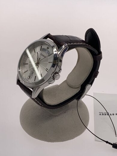 商品画像：腕時計/アナログ/レザー/WHT/BRW/mtp-1381 2