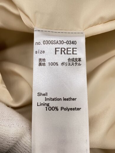 商品画像：FAUX LEATHER OVERSIZE/FREE/フェイクレザー/IVO/030GSA30-0340 4