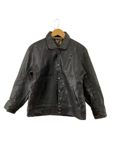 商品画像：70s～80s/レザージャケット・ブルゾン/--/レザー/BLK/無地 1