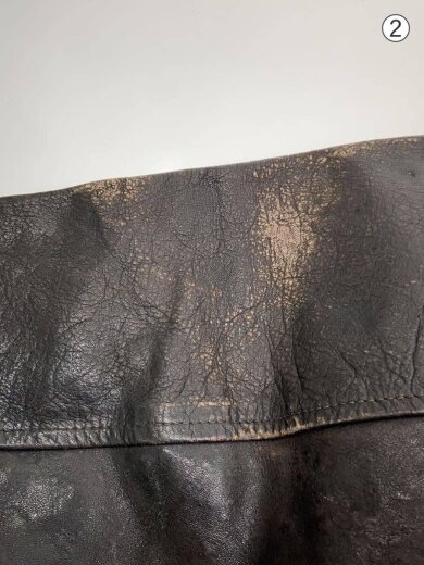 商品画像：70s～80s/レザージャケット・ブルゾン/--/レザー/BLK/無地 6