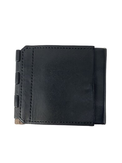 商品画像：2つ折り財布/レザー/BLK/メンズ// 1