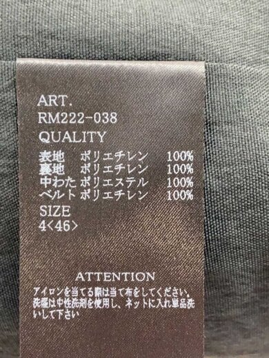 商品画像：ダウンベスト/4/ポリエステル/BLK/RM222-038 4