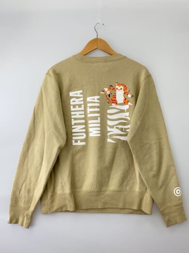 画像：A BATHING APETIGER CREWNECK/M/コットン/BEG/プリント/001SWK301006M2