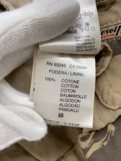 商品画像：ミリタリージャケット/M/コットン/KHK/カモフラ 5