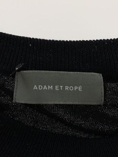 商品画像：ニット・セーター(薄手)/L/コットン/BLK/無地/GMM-06020-A// 3