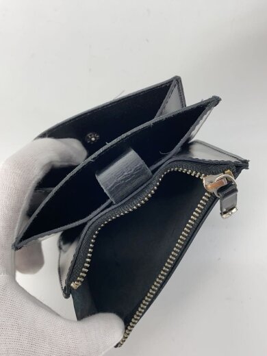 商品画像：メタルバックルレザーウォレット/ロゴ剥がれ有/コインケース/レザー/BLK/レディース// 4
