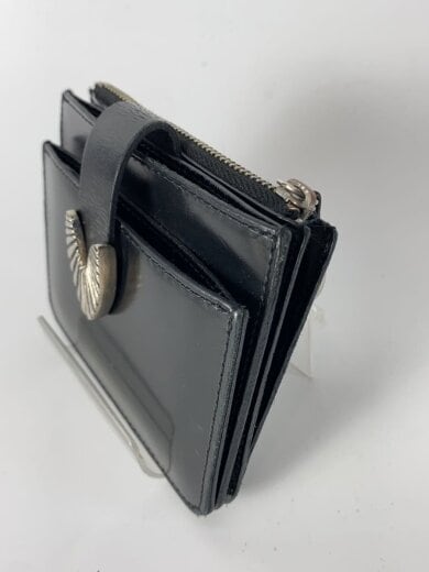 商品画像：メタルバックルレザーウォレット/ロゴ剥がれ有/コインケース/レザー/BLK/レディース// 6
