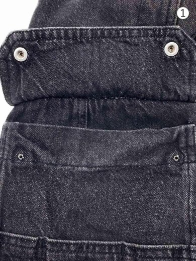 商品画像：Relaxed Jeans ローウエスト 1996 D-Sire/デニムカーゴボトム/コットン/BLK// 8