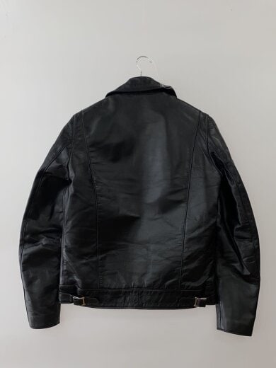 商品画像：REAL HIDE/CYCLONE/ダブルライダースジャケット/38/レザー/BLK 2