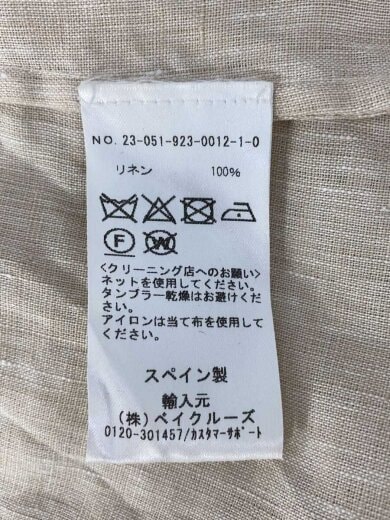 商品画像：23ss/THOMAS MASON/ノースリーブブラウス/1/リネン/CRM/23-051-923-0012-1-0// 4