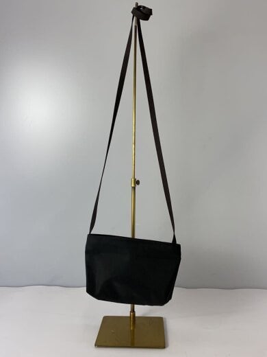 商品画像：ショルダーバッグ/ポーチ/ミニポシェット/舟型/BLK/無地 3